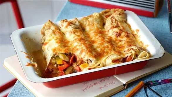 Zapiekane naleśniki z ratatouille