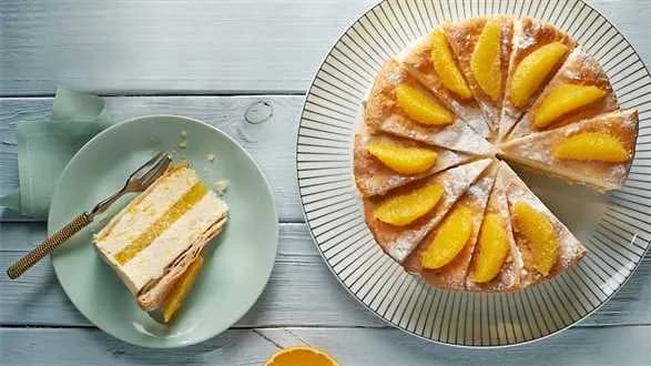 Tort serowy z nutą pomarańczy