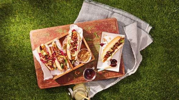 Wegetariańskie hot dogi