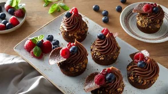 Czekoladowe muffinki z kwasem chlebowym