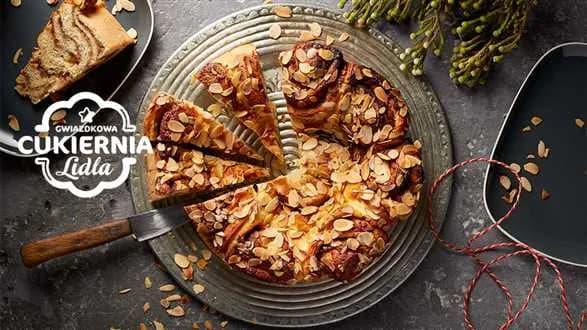 Drożdżowy zawijaniec z migdałami