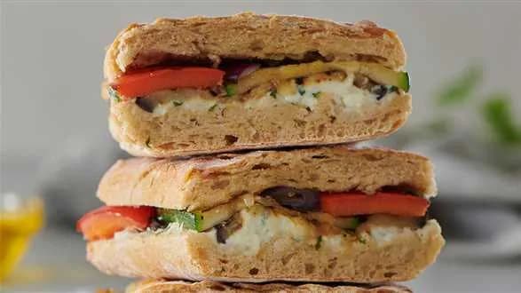 Panini z grillowanymi warzywami