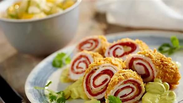 Cordon bleu po hiszpańsku z sałatką