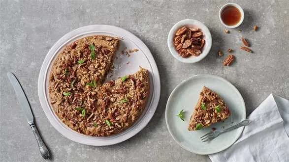 Wegańskie blondie z masłem orzechowym