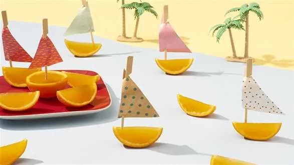 Galaretki pomarańczowe w skórce