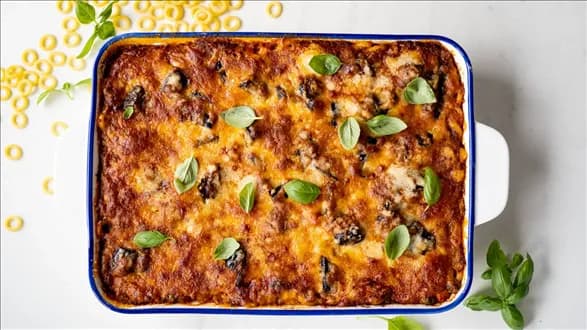 Zapiekany makaron sycylijski