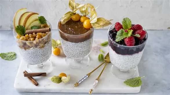 Pudding chia z solonym karmelem