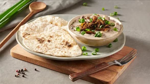 Grzybowa potrawka z wegangurtem