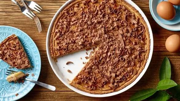 Tarta z kremem katalońskim